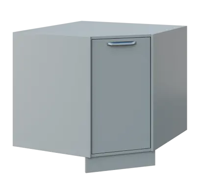 QSR - 9 spodní skříňka rohová, levá, 900x900x900, šedá